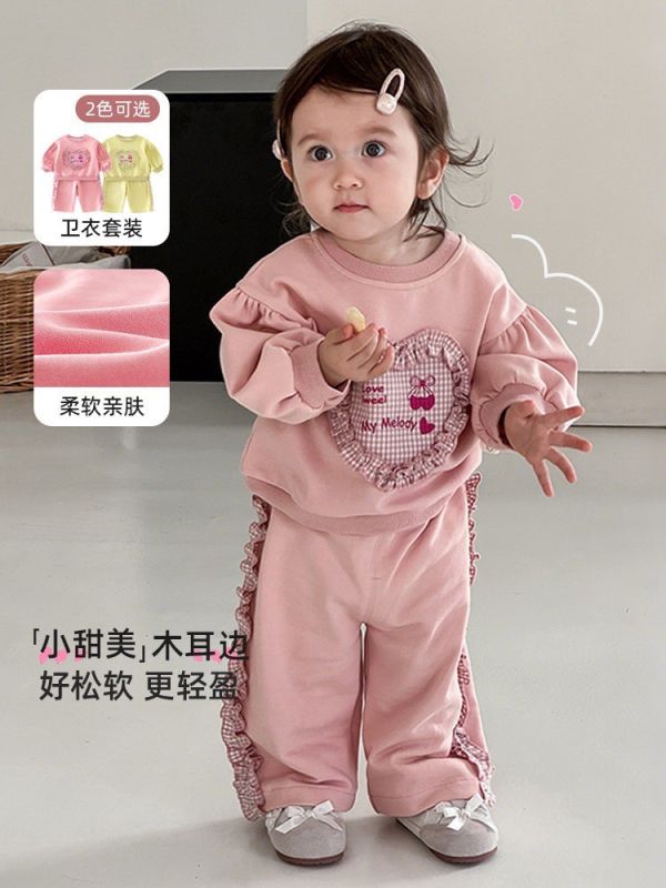 預購女童兔兔大耳朵套裝尺寸73-120 