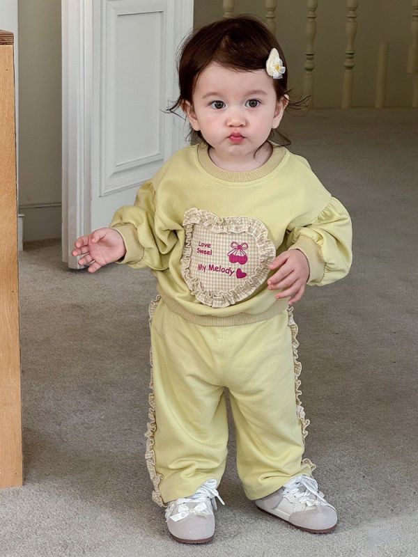 預購女童兔兔大耳朵套裝尺寸73-120 