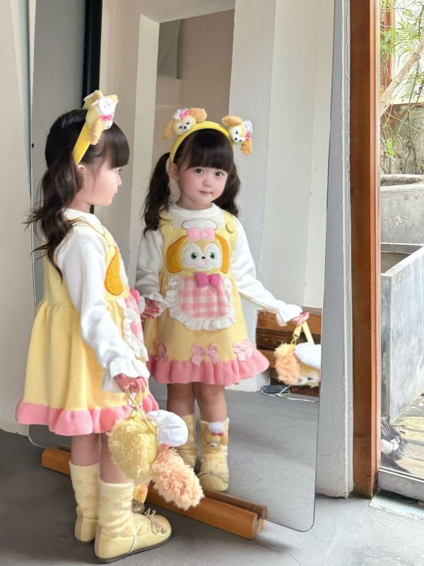 預購秋款設計師品牌日系狗狗公主針織洋裝 