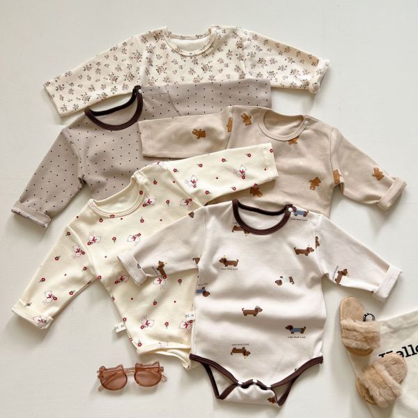 預購秋款男女寶可愛棉質包屁衣尺寸66-90 