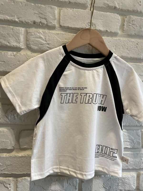 2685-2現貨夏款男童黑白潮T上衣尺寸90-130 