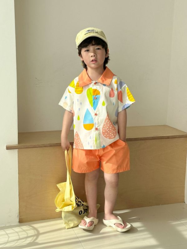 【預購】夏款-男女童多巴胺度假手足套裝 