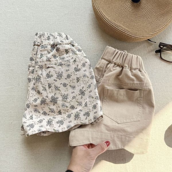 預購ins夏款日系女童滾邊短褲 