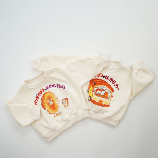 預購男女童春款麵包小偷上衣尺寸80-130 