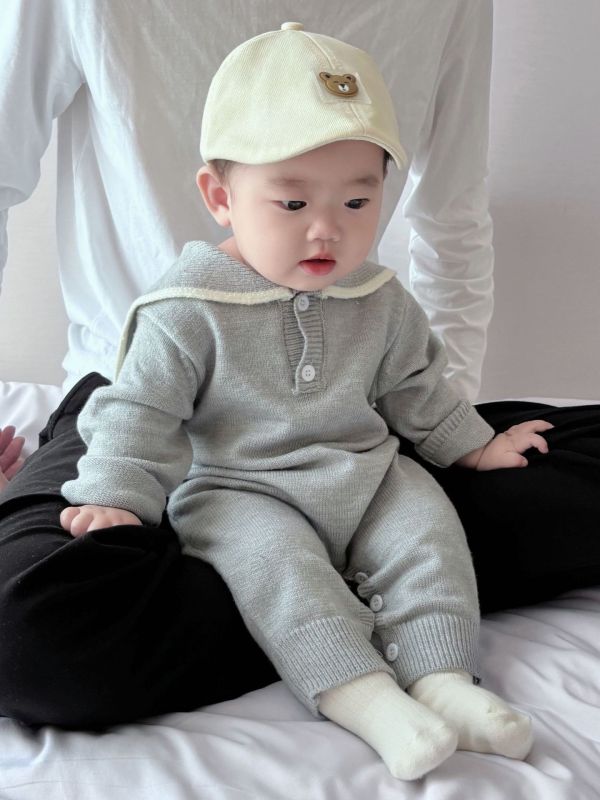 預購冬款男寶海軍領針織毛衣尺寸66-110 