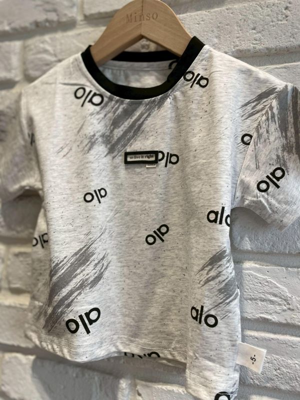 2648現貨夏款男童小標alo上衣尺寸90-130 