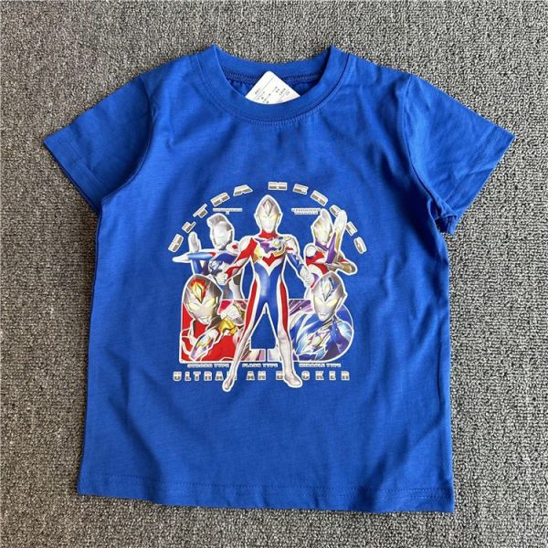 【預購】夏款-男童童日單外貿奧特曼上衣 
