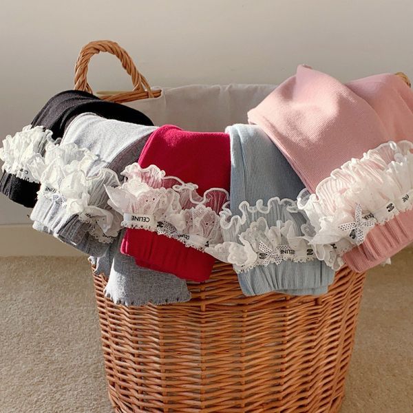 預購秋款女童蕾絲褲裙喇叭褲尺寸90-150 