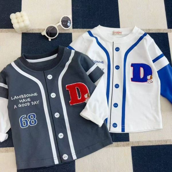 現貨日單男童狗狗棒球上衣（棉） 尺寸90-130 