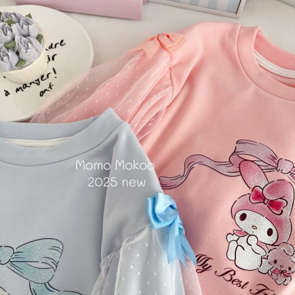 預購秋款女童可愛卡通上衣尺寸100-140 