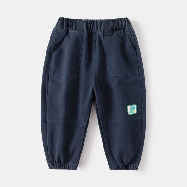 預購秋款男童恐龍休閒百搭長褲尺寸90-140 