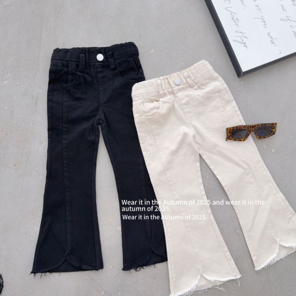 預購秋款女童氣質辣妹喇叭褲尺寸90-150 