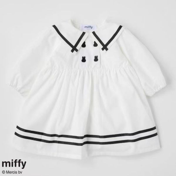 預購秋款女童日系米菲兔洋裝尺寸90-140 