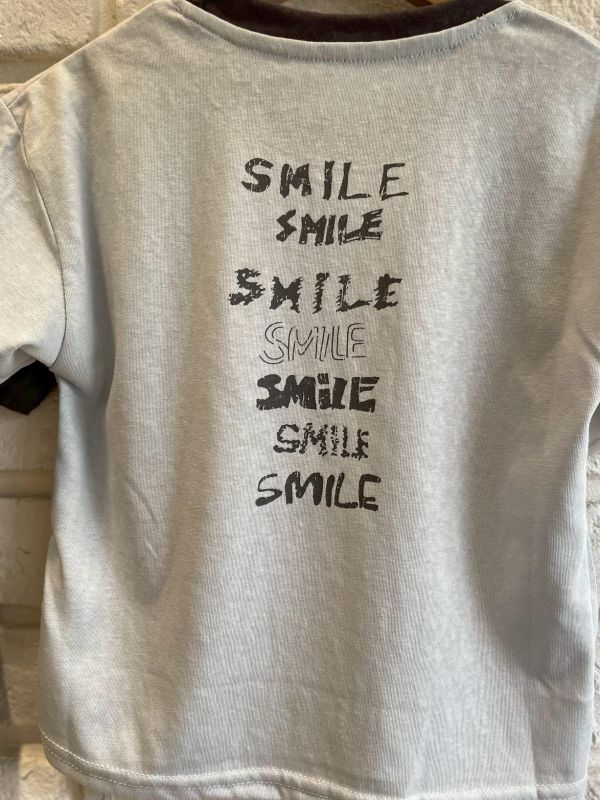 26139-1現貨夏款男童微笑上衣尺寸90-130 