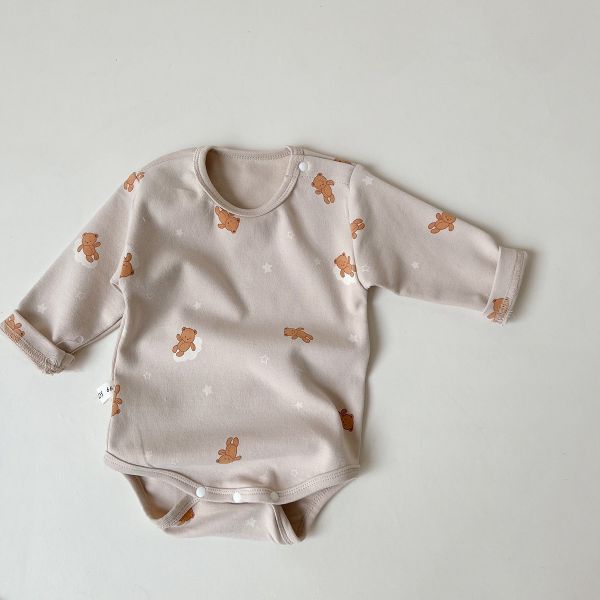 預購秋款男女寶可愛棉質包屁衣尺寸66-90 