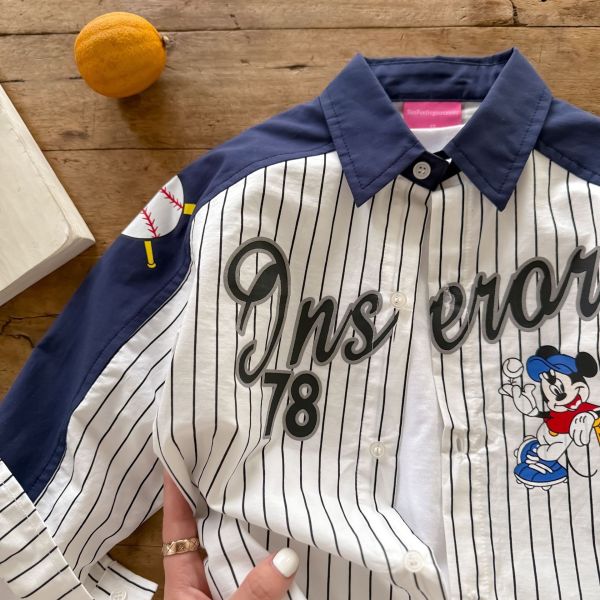預購秋款男童米奇棒球服尺寸90-140 
