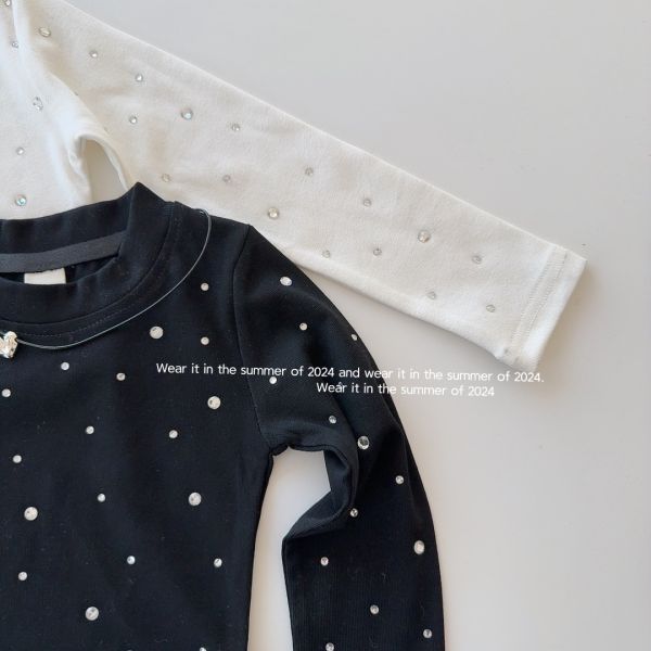 預購女童亮鑽氣質百搭上衣尺寸90-150 