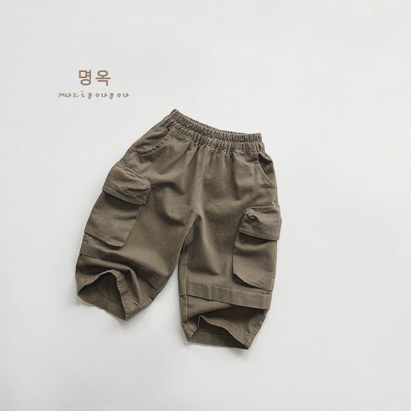 預購秋款男童工裝帥氣長褲尺寸80-130 