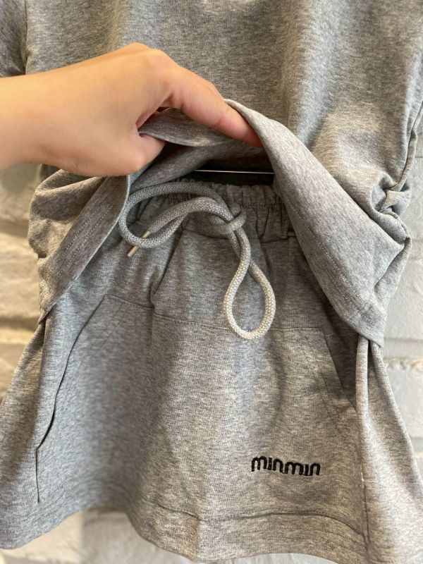 2605現貨夏款女童氣質小名媛Miu Miu休閒套裝尺寸90-130 