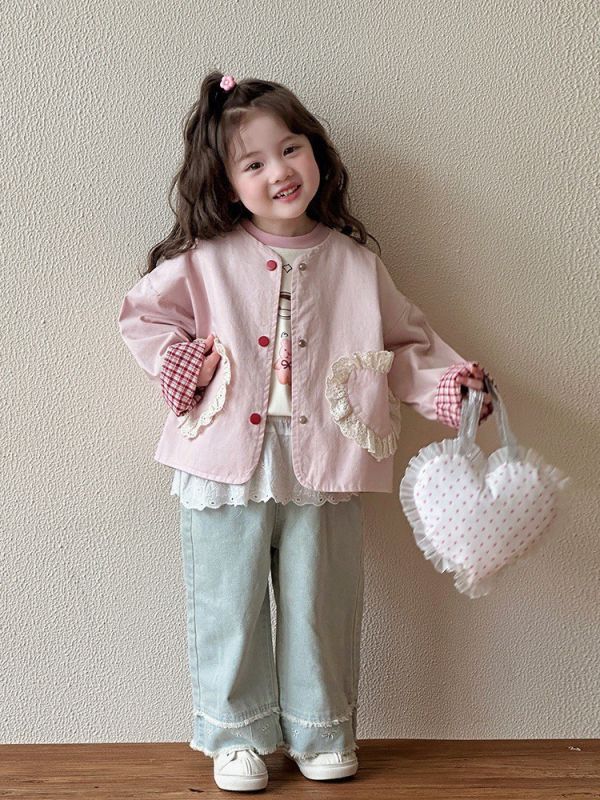 預購秋款男女童風衣外套尺寸80-130 