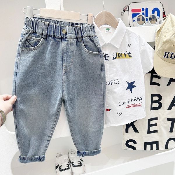 預購秋款男童哈倫牛仔褲尺寸100-150 