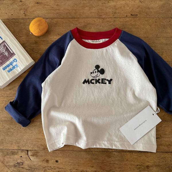預購秋款男童米奇上衣尺寸90-140 