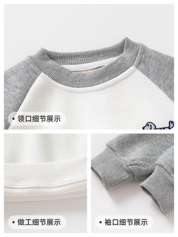 預購秋款男童小狗套裝尺碼90-140 
