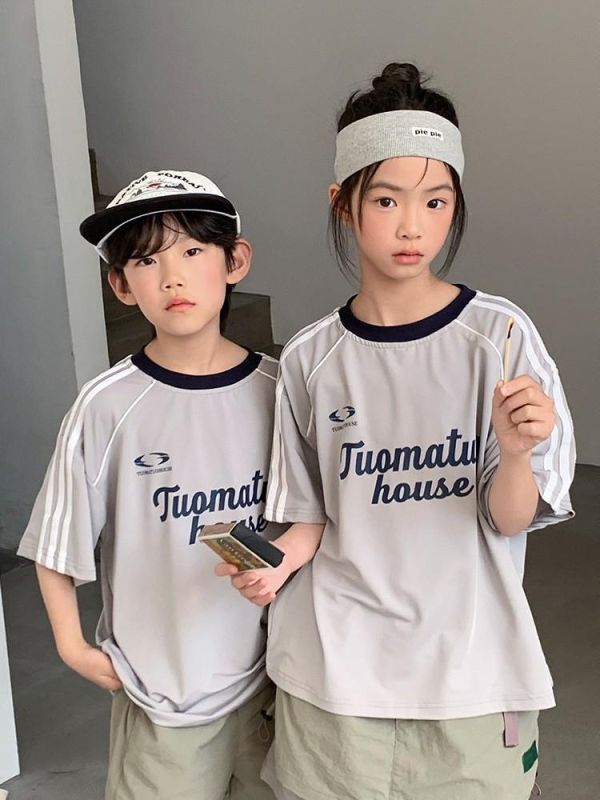 預購夏款戶外穿搭帥氣寬鬆親子裝 