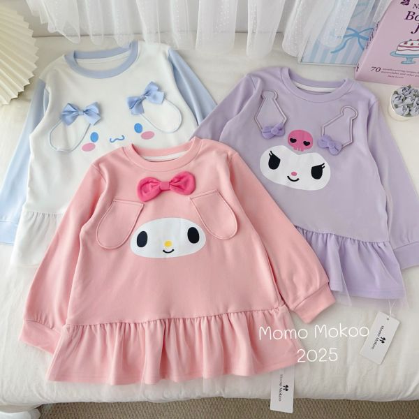 預購秋款女童可愛卡通造型裙尺寸100-140 