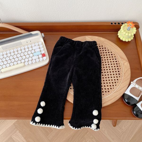 現貨女童加厚啦叭褲尺寸80-130 