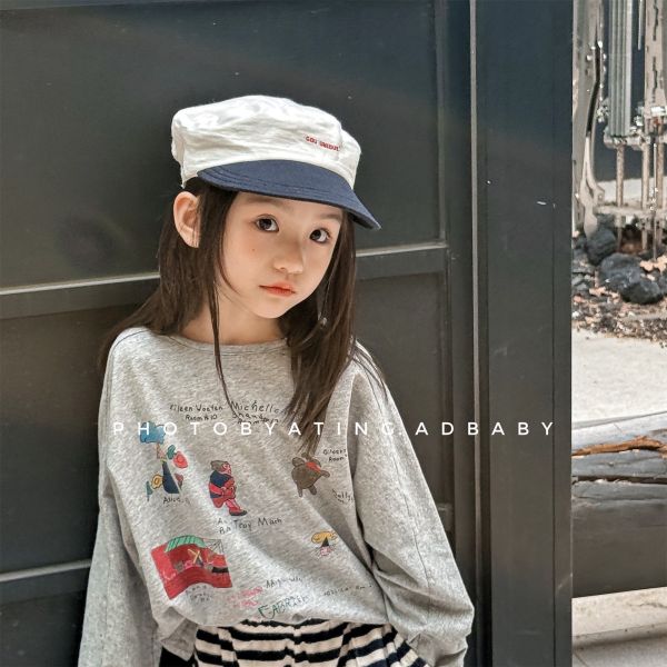 預購秋款男女童童趣上衣尺寸80-130 