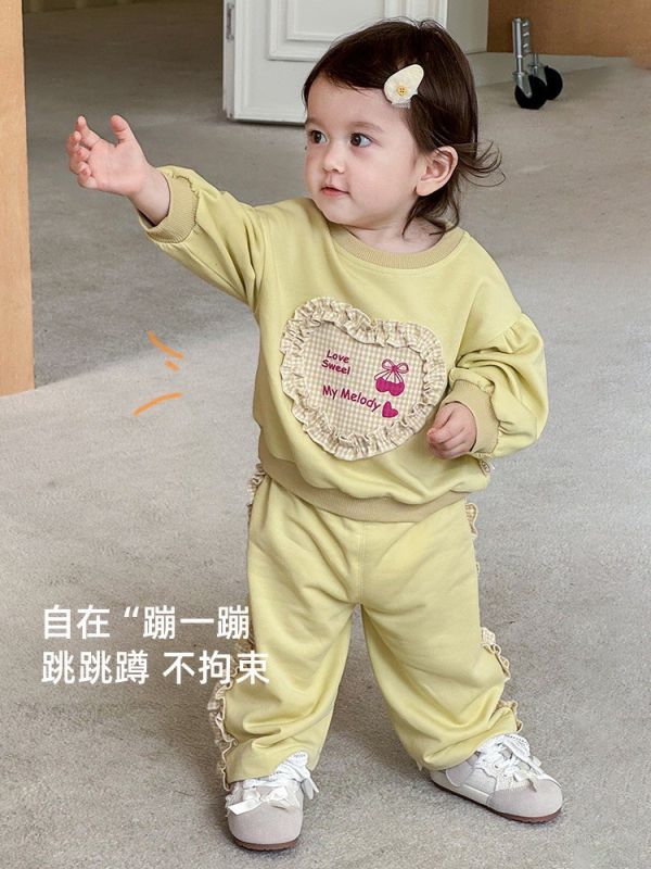 預購女童兔兔大耳朵套裝尺寸73-120 