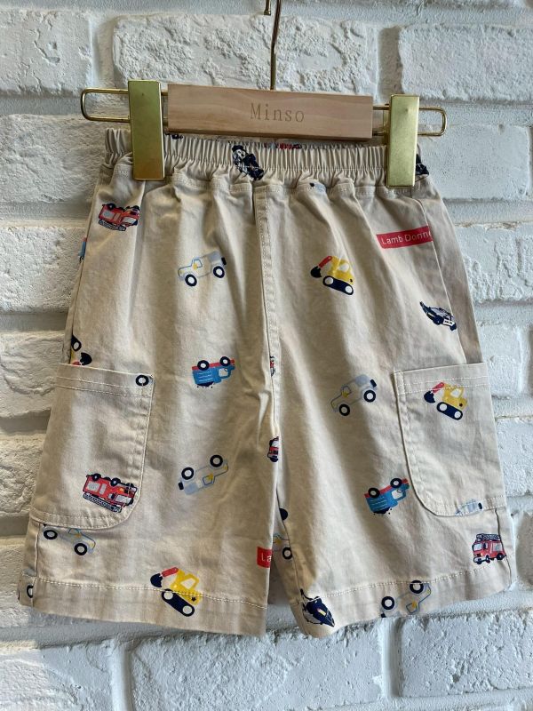 261958-1現貨夏款男童日系滿版車車短褲尺寸90-130 