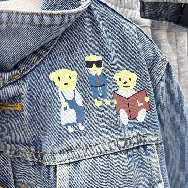 預購秋款男童熊熊牛仔外套尺寸100-150 