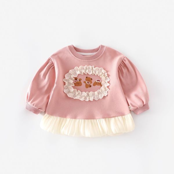 預購秋款女童熊熊套裝尺寸73-120 