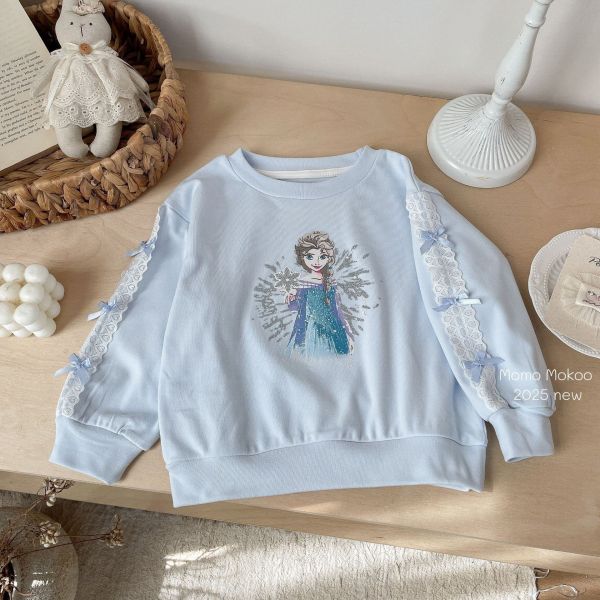 預購秋款女童公主蝴蝶結上衣尺寸100-140 