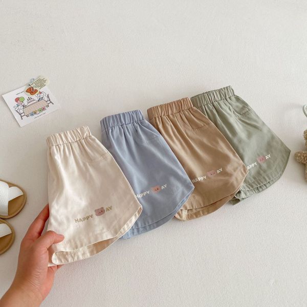 【預購】夏款--男童熊熊刺繡短褲 