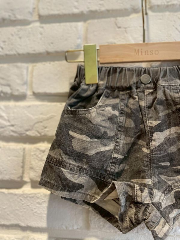 26092-2現貨夏款女童深色迷彩短褲尺寸80-120 