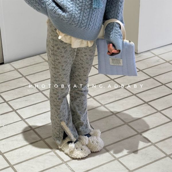 預購秋款女童刺繡內搭褲尺寸80-130 