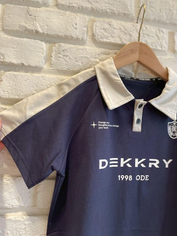 070現貨男童夏款帥帥拚色P0L0上衣尺寸110-150 