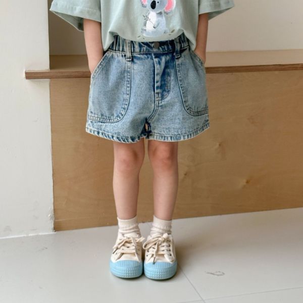 【預購】夏款-男女童手足牛仔褲 