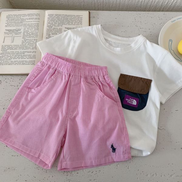 【預購】夏款-男女童日系小馬刺繡百搭褲 