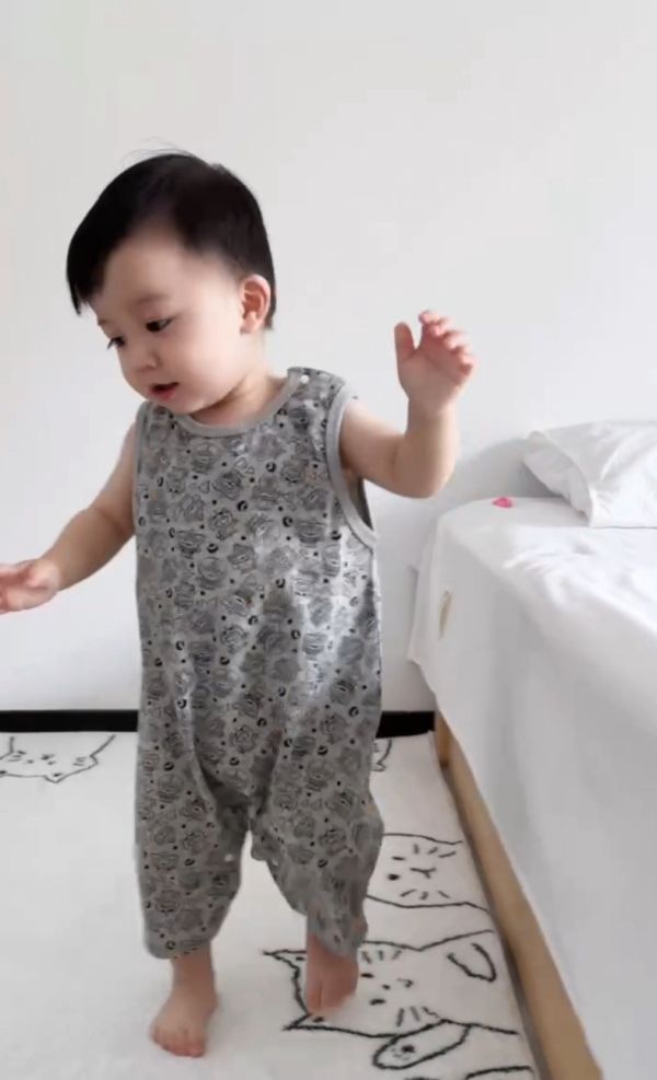 現貨寶寶日單卡通多款連身衣 