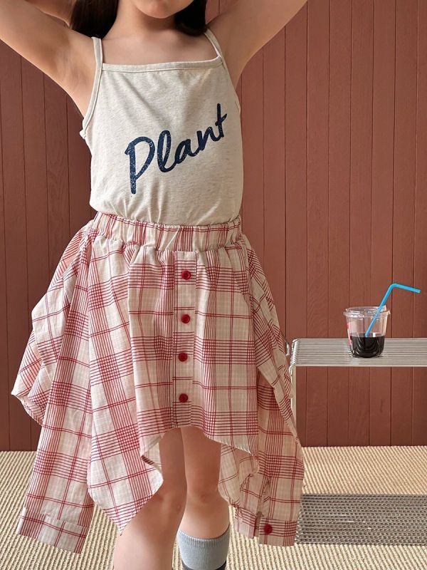 預購夏款女童不規則街頭短裙 尺寸90-150 