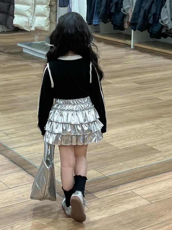 預購秋款女童辣妹蛋糕裙套裝尺寸90-140 