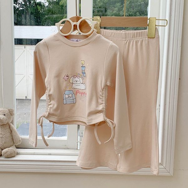 預購秋款女童可愛熊熊套裝尺寸90-150 