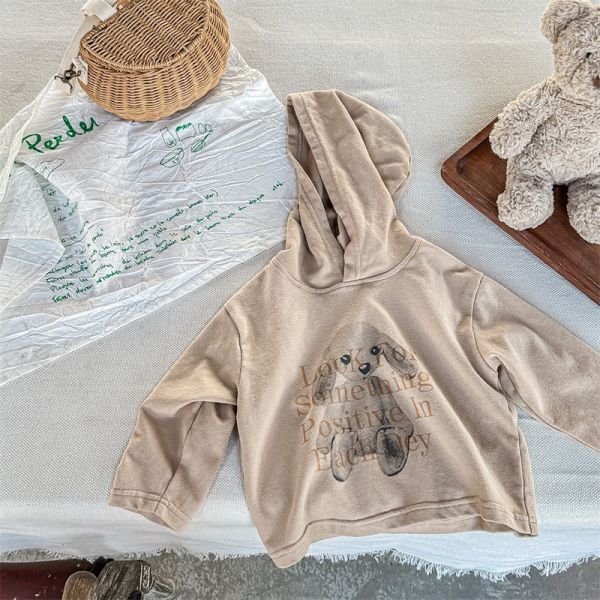 預購秋款女童兔兔帽T上衣尺寸80-130 