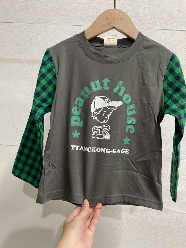 現貨秋款男童帥帥男孩假兩件上衣 