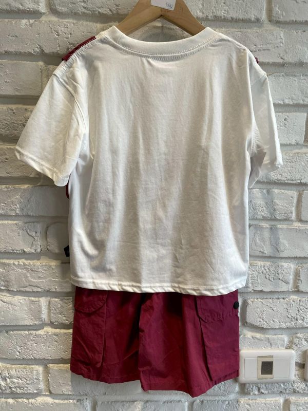 26803-3現貨夏款男童喜氣紅ALO工裝套裝尺110-150 