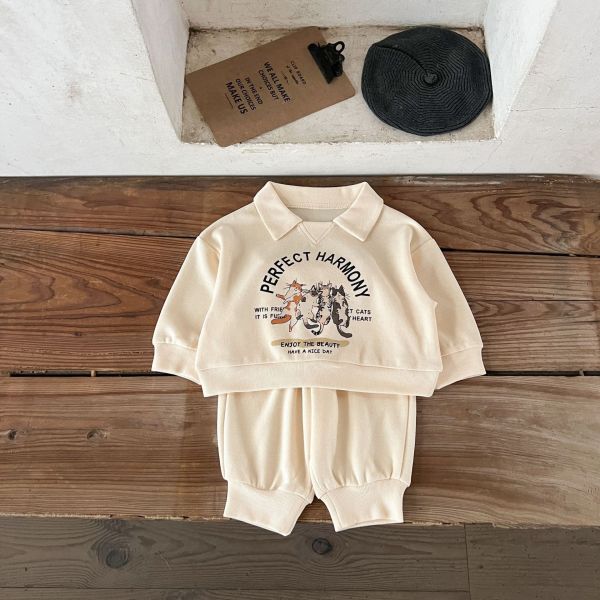 預購秋款男女童卡通套裝尺寸73-120 